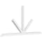 Ekena Millwork Saratoga Architectural Grade PVC Gable Bracket, 108"W x 54"H x 4"D x 4"F, 12/12 Pitch GBP108X54X0404SAR00 - alternate 1